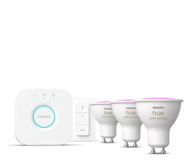Philips Hue Hue White and Ambiance 3xGU10 + ściemniacz 8720169254503 - 1271535 - zdjęcie